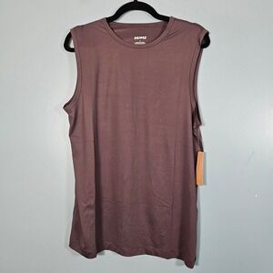 NWT SKIMS Men's Outdoor Jersey Relaxed Muscle Tank Top Color Iron Sz S MSRP $48
